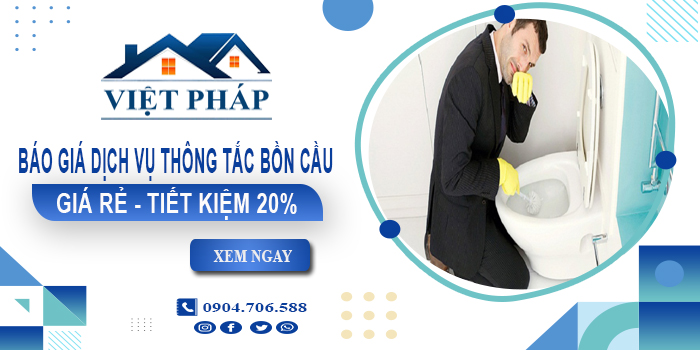 Báo giá dịch vụ thông tắc bồn cầu tại Hà Tĩnh | Tiết kiệm 20%
