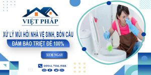 Xử lý mùi hôi nhà vệ sinh, Bồn cầu tại Đà Nẵng【Triệt để 100%】