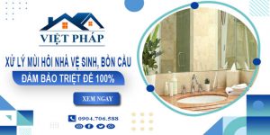 Xử lý mùi hôi nhà vệ sinh, Bồn cầu tại Hà Tĩnh【Triệt để 100%】