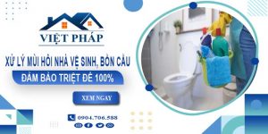 Xử lý mùi hôi nhà vệ sinh, Bồn cầu tại Hà Nội【Triệt để 100%】